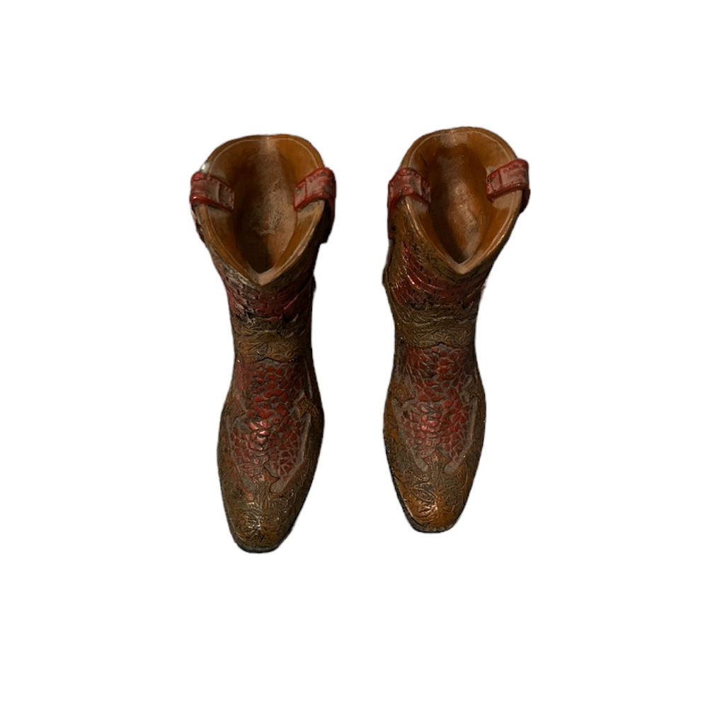 Small Western Cowboy Boot Figurines - Picture 3 of 4